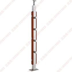Stainless Steel Wooden Post 3008 Stainless Steel Wooden Post 3008